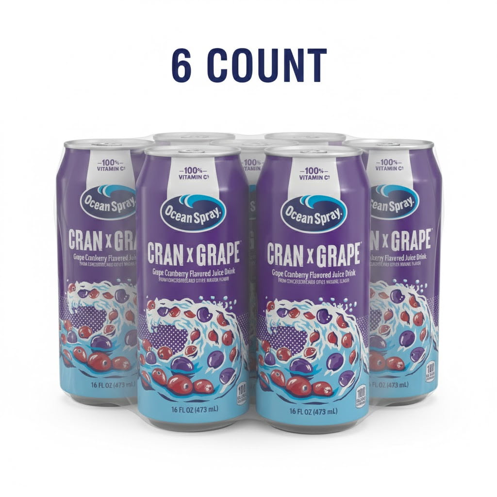 Ocean Spray® Cran x Grape 16oz Can 6 pack