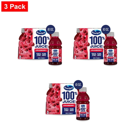 Ocean Spray Cranberry 100% Mixed Juice - 6pk/10 fl oz Bottles