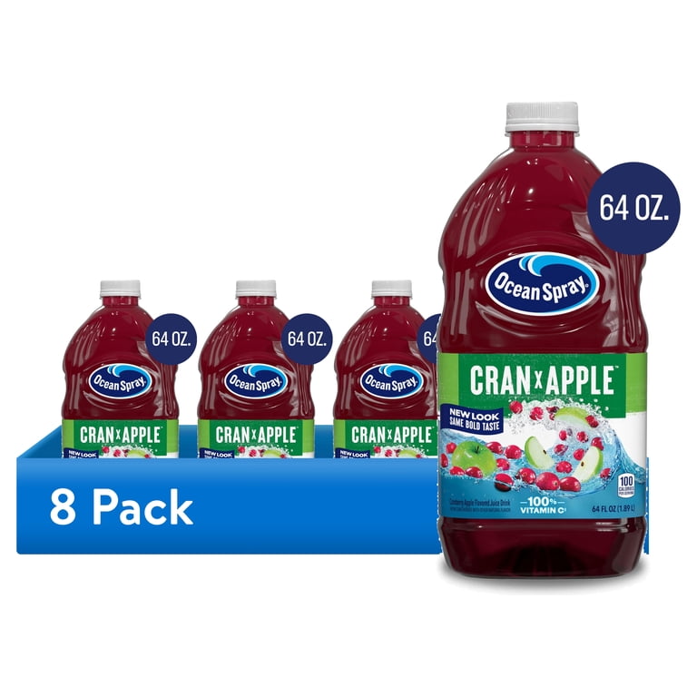 Ocean Spray Cranberry Apple Juice, 64-Ounce Bottles (Pack of 8)