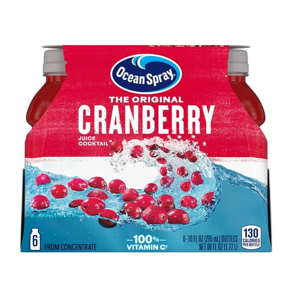 Ocean Spray Cranberry Cocktail Juice 10 oz Bottles - 6 pk (Pack of 1)