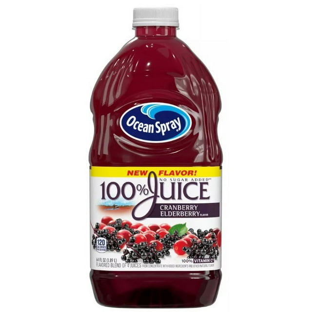 Ocean Spray Cranberry Elderberry Juice 64fl oz (Pack of 10)