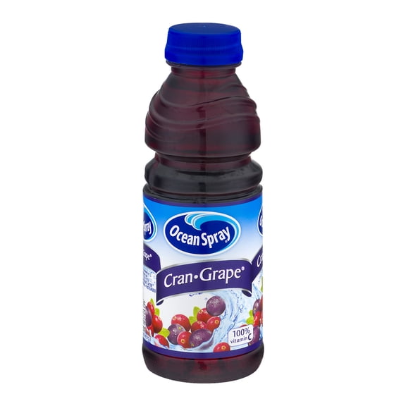 Ocean Spray Cranberry Grape Juice Drink Cocktail, 15.2 fl oz Bottle, Shelf-Stable