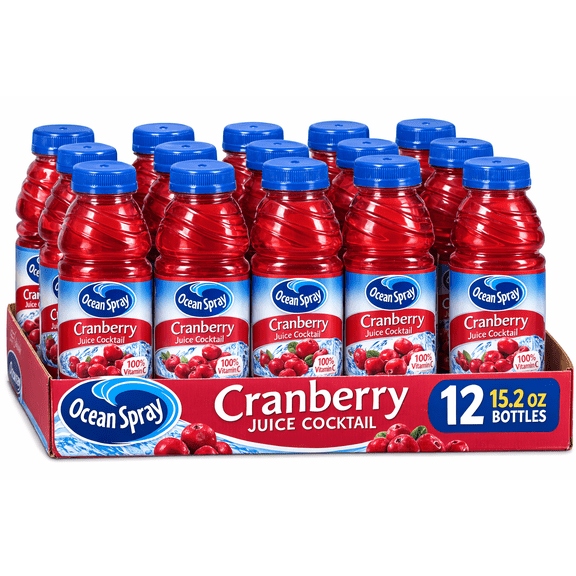 Ocean Spray Cranberry Juice Cocktail, 15.2 oz Bottles, 12 Pack