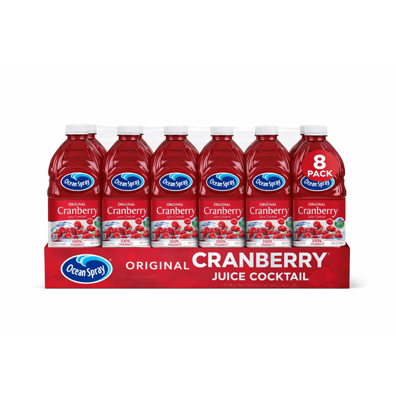 Ocean Spray Cranberry Juice Cocktail 8 Pack 64 oz Bottles Vitamin C Beverage