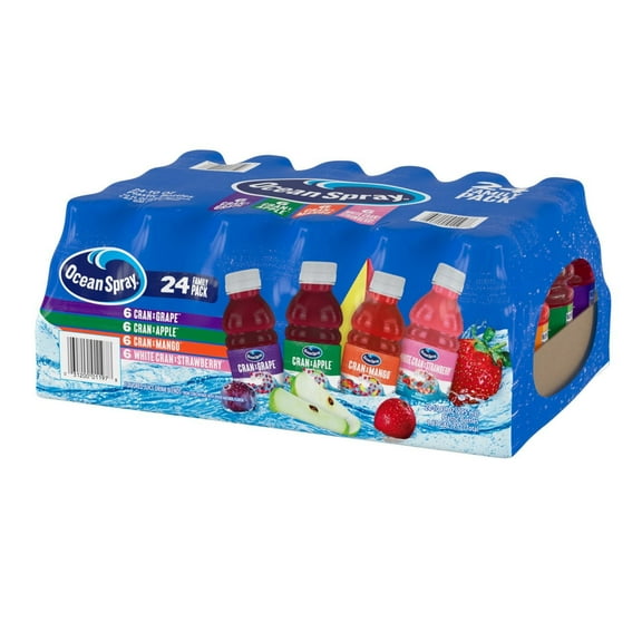Ocean Spray Cranberry Juice Family Pack, 10 Fluid Ounce (Pack of 24)