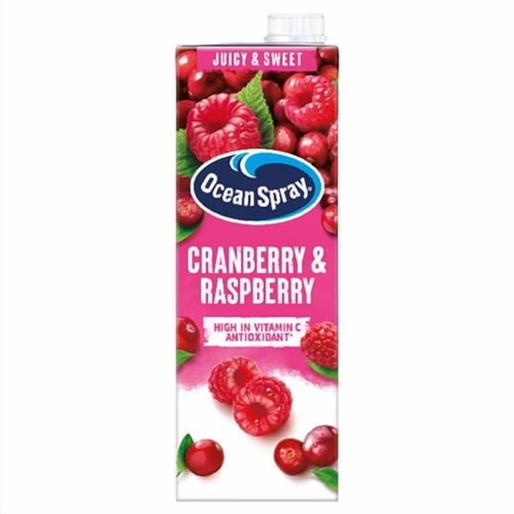 Ocean Spray Cranberry & Raspberry 1L, British Import (Pack of 2)