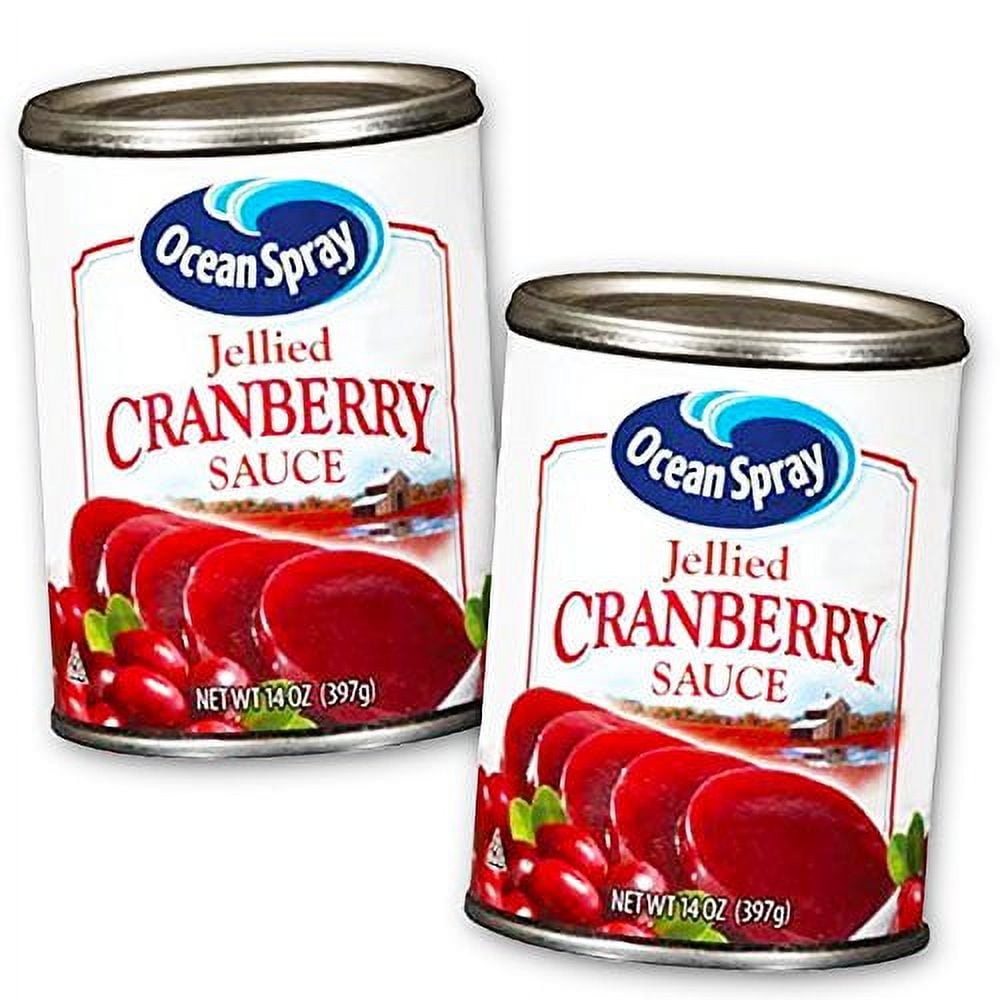 Ocean Spray Cranberry Sauce Value Pack 2 Cans (28 Oz Total, Jellied