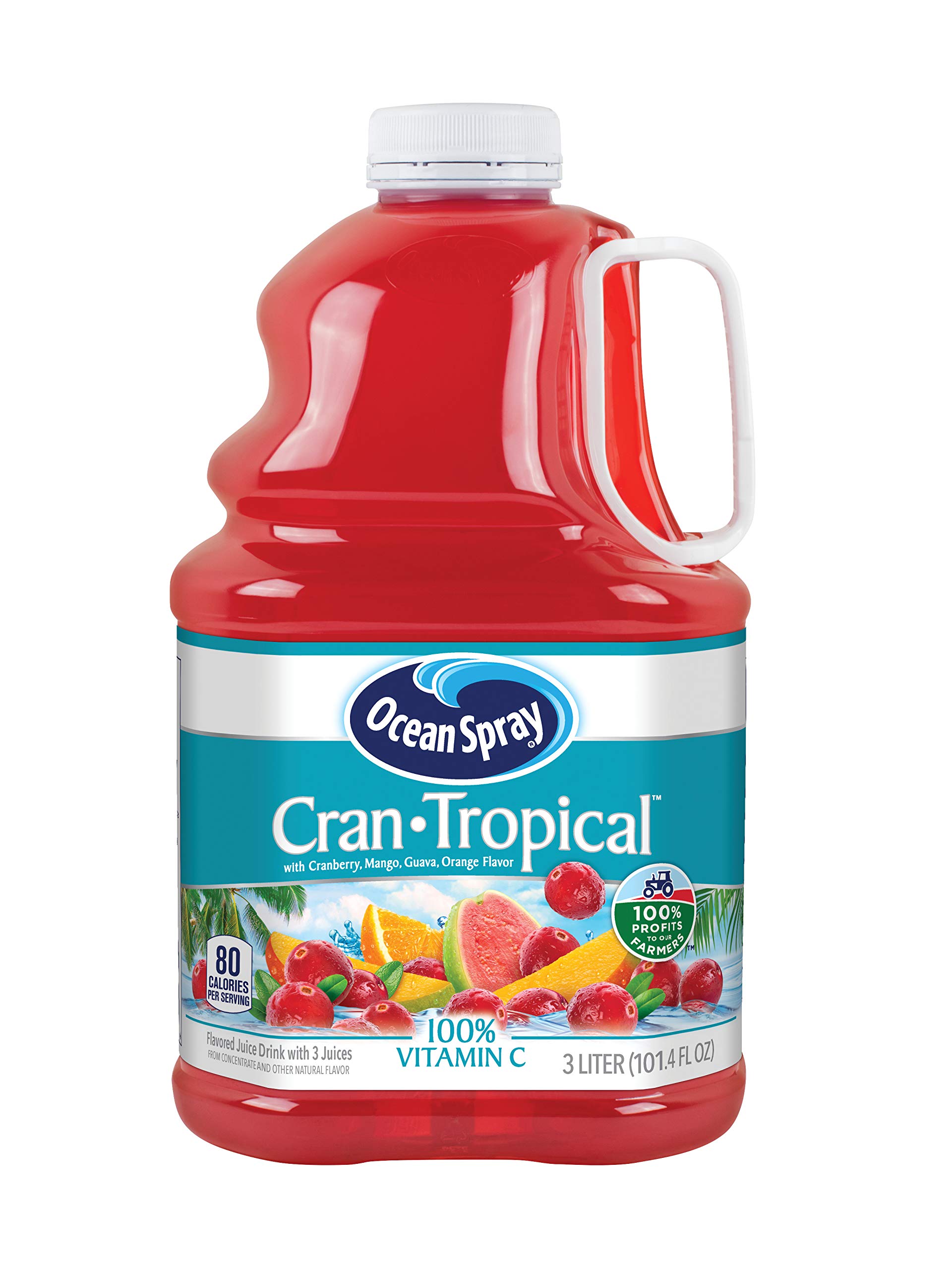 Ocean Spray Cranberry Tropical Juice Drink, 101.4 Fl Oz, 3 Liter Bottle