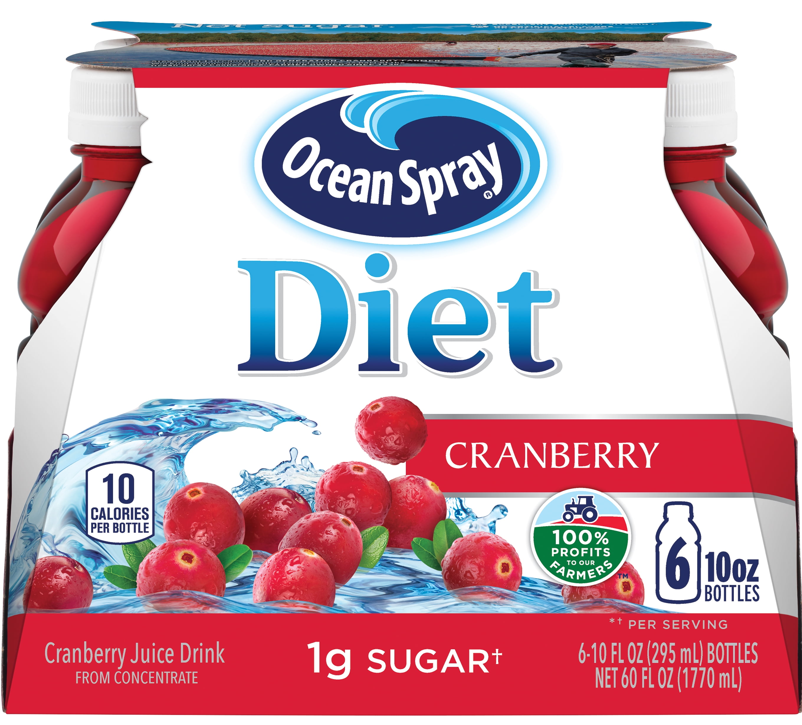 Ocean Spray Diet Cranberry Juice Drink, 10 fl oz, 6 count