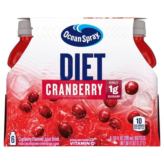 Ocean Spray Diet Cranberry Juice Drink 6 bottles / 10 fl oz - Pack of 1