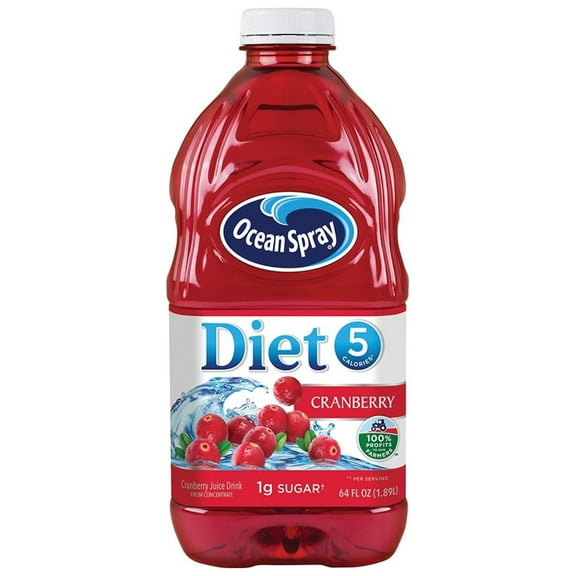 Ocean Spray Diet Cranberry Juice Drink, 64 Ounce Bottle (Pack of 14)