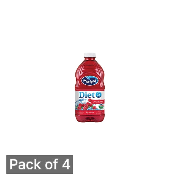 Ocean Spray Diet Cranberry Juice Drink, 64 Ounce Bottle (Pack of 4)