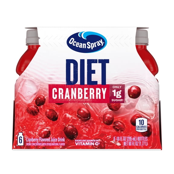 Ocean Spray® Diet Cranberry Juice Drinks, 10 fl oz Bottles, 6 Count