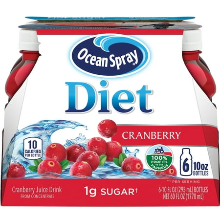 Ocean Spray® Diet Cranberry Juice Drinks, 10 fl oz Bottles, 6 Count