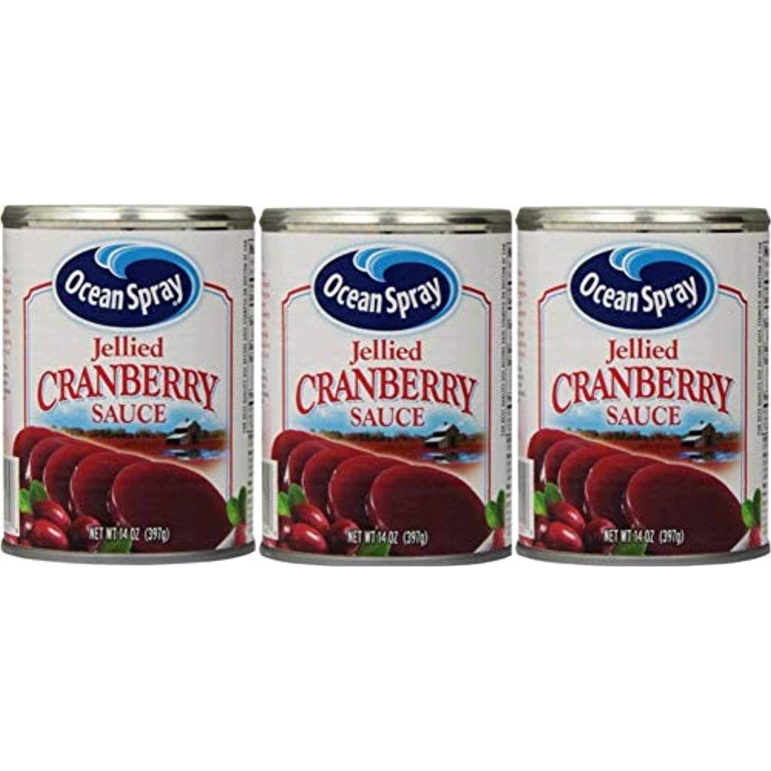 Ocean Spray Jellied Cranberry Sauce, 14 Oz, 3 Pk