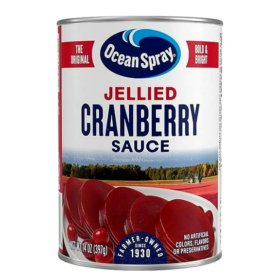 Ocean Spray Jellied Gluten Free Cranberry Sauce, 14 Ounce Can(pack of 2)