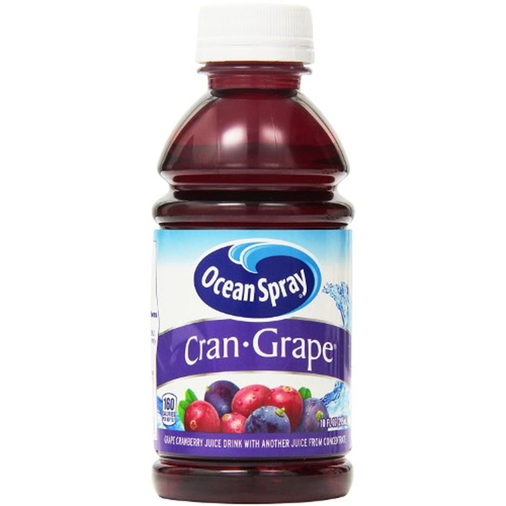 Ocean Spray Juice, Cran-Grape (Pack Of 18) - Walmart.com