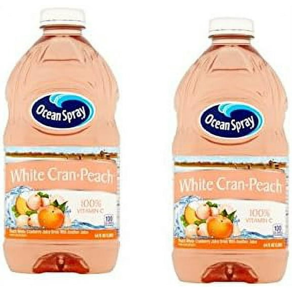 Ocean Spray Juice Drink, 64 Oz. (2-Bottle) (White Cran-Peach Juice)