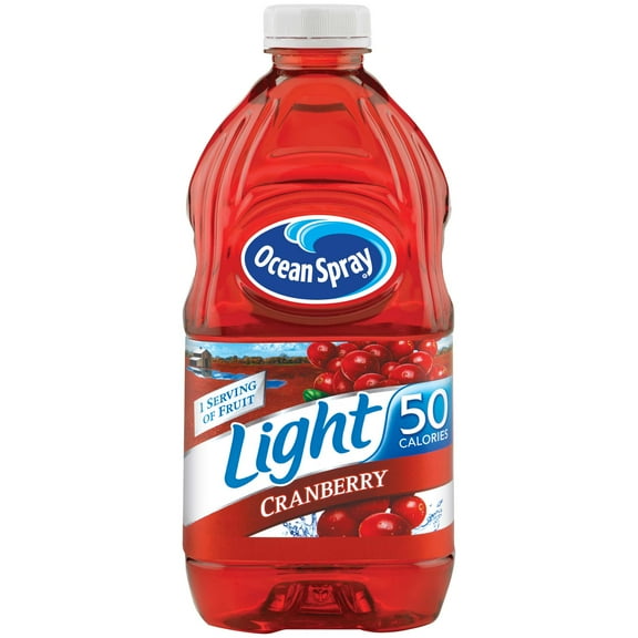Ocean Spray Light Cranberry Cocktail Juice, 64 Ounce -- 8 Case