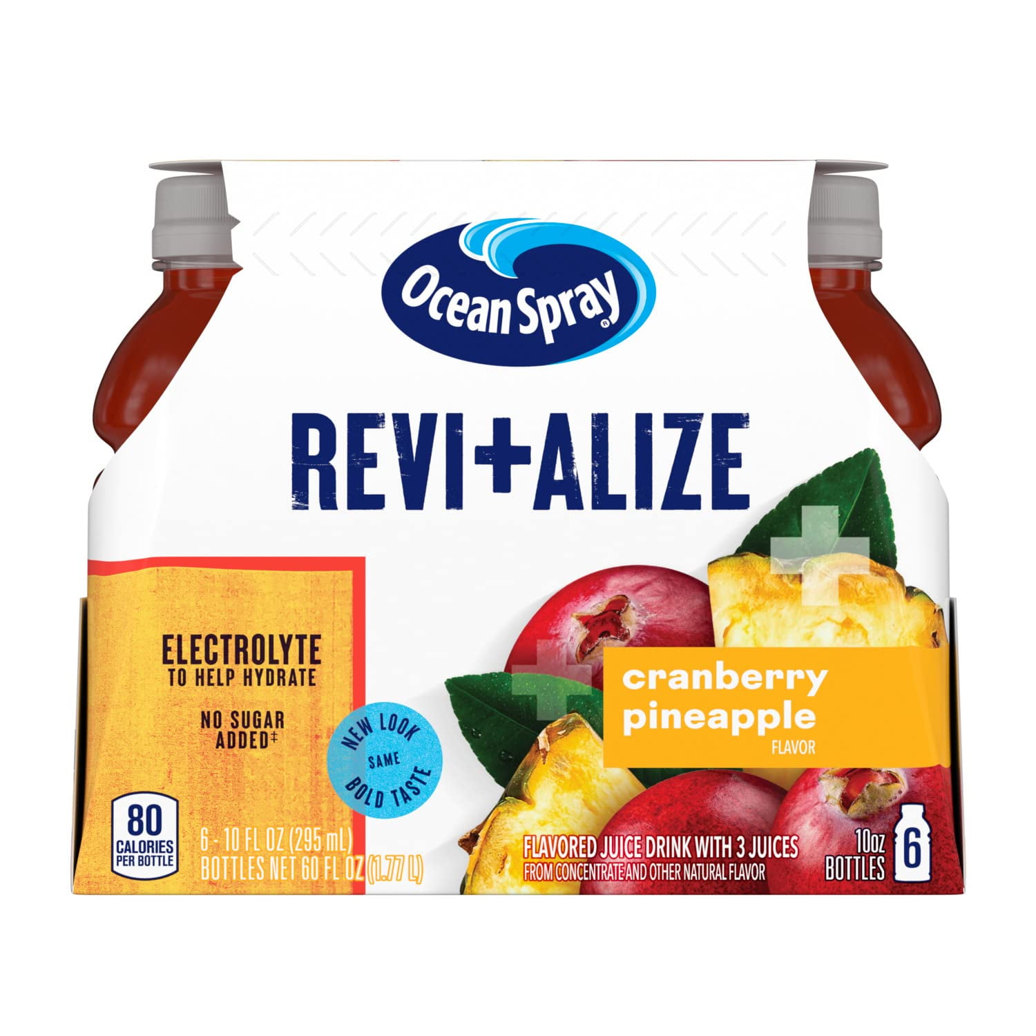 Ocean Spray Revitalize Cranberry Pineapple Juice, 10 Fl Oz, 6 Count