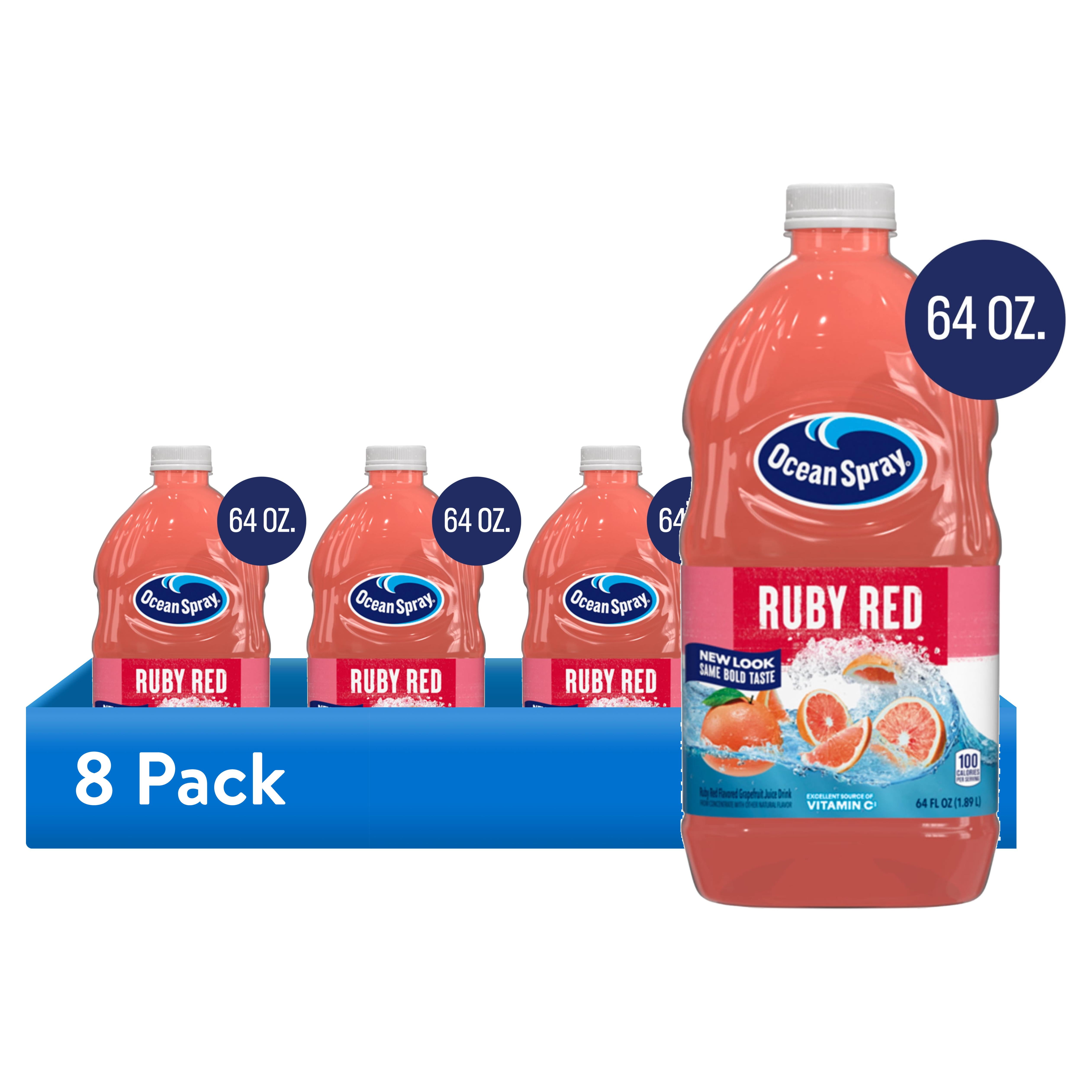 8 pack) Ocean Spray® Ruby Red Grapefruit Juice Drink, 64 fl oz