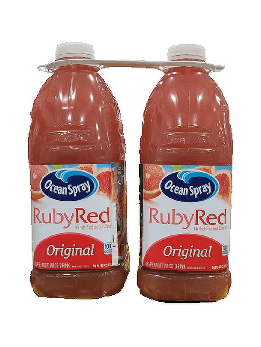 Ocean Spray Ruby Red Grapefruit Juice 96oz, Pack of 2