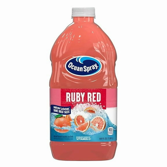 Ocean Spray Ruby Red Grapefruit Juice Drink, 64 Fl Oz Bottle