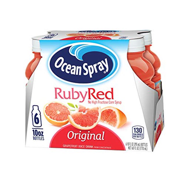 Ocean SprayÂ® Ruby Red Grapefruit Juice Drinks, 10 Fl Oz Bottles, 6