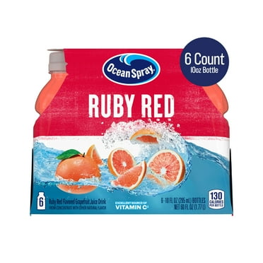 Ocean Spray® Ruby Red Grapefruit Juice Drinks, 10 fl oz Bottles, 6 Count