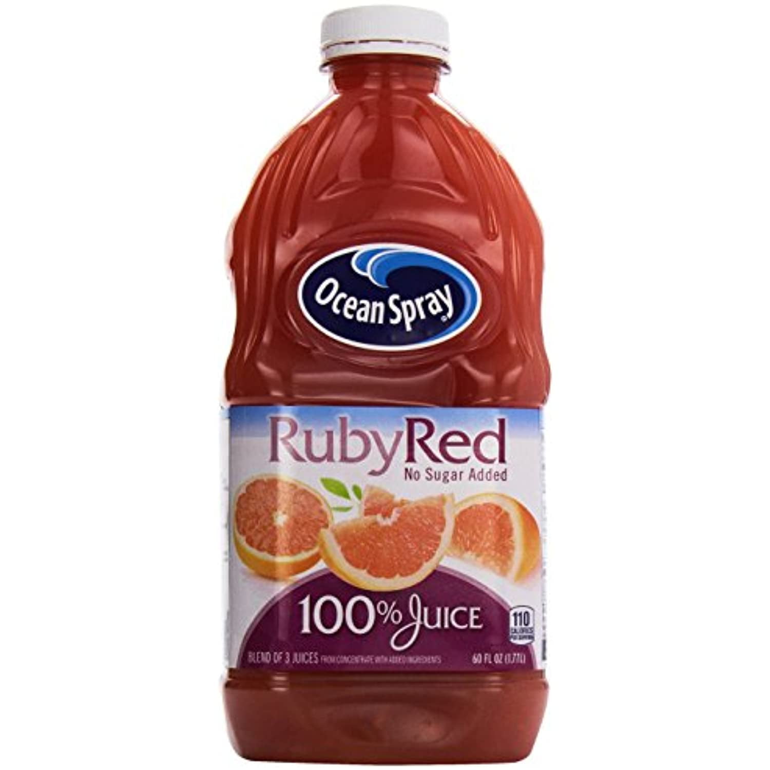 Ocean Spray Ruby Red Grapefruit Juice, No Sugar Added, 60 Oz