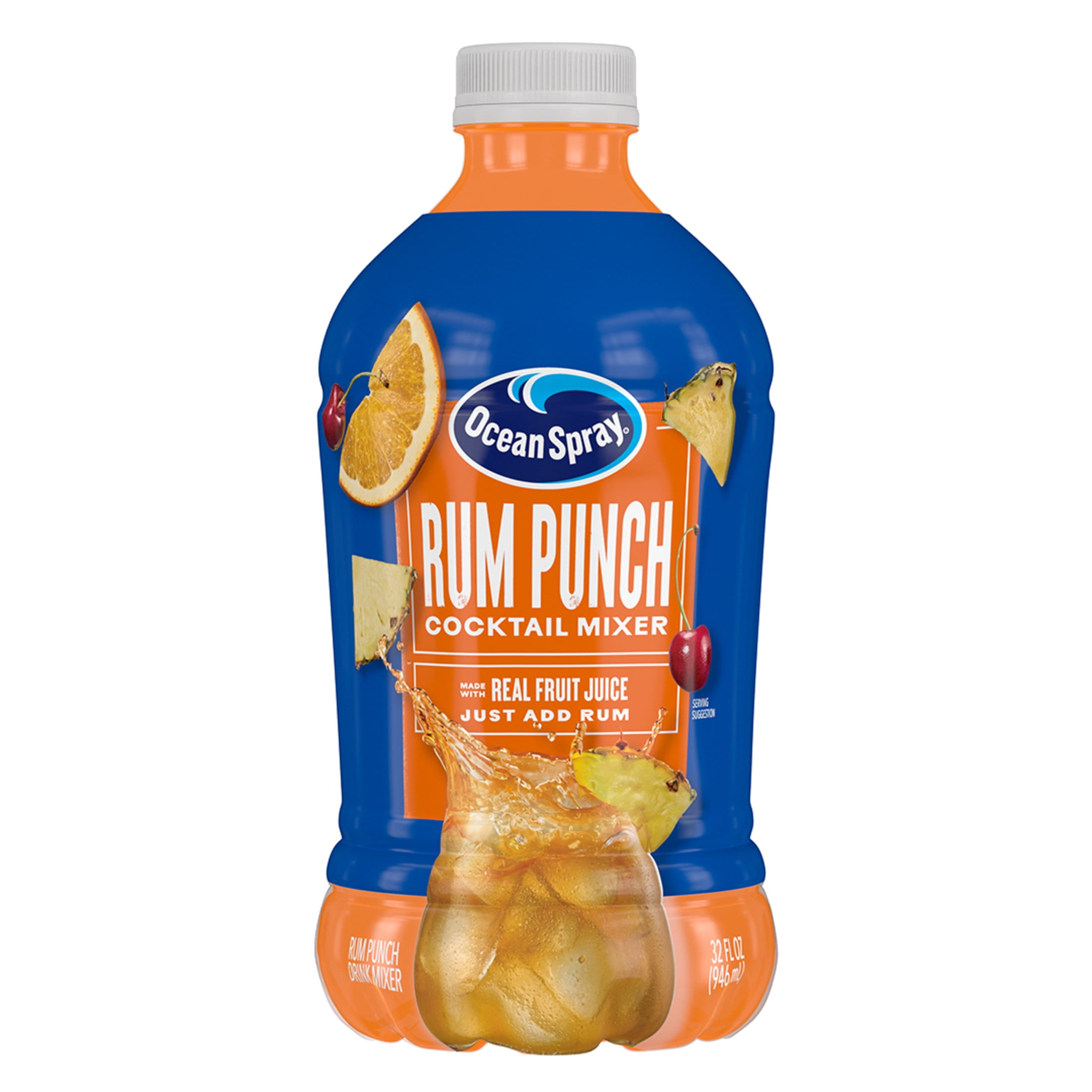Ocean Spray Rum Punch Cocktail Mixer, 32 fl oz Bottle