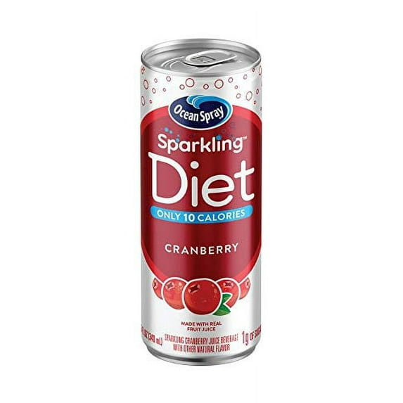 Ocean Spray Sparkling Diet Cranberry Juice Cocktail, 11.5 oz cans (Pack of 24)