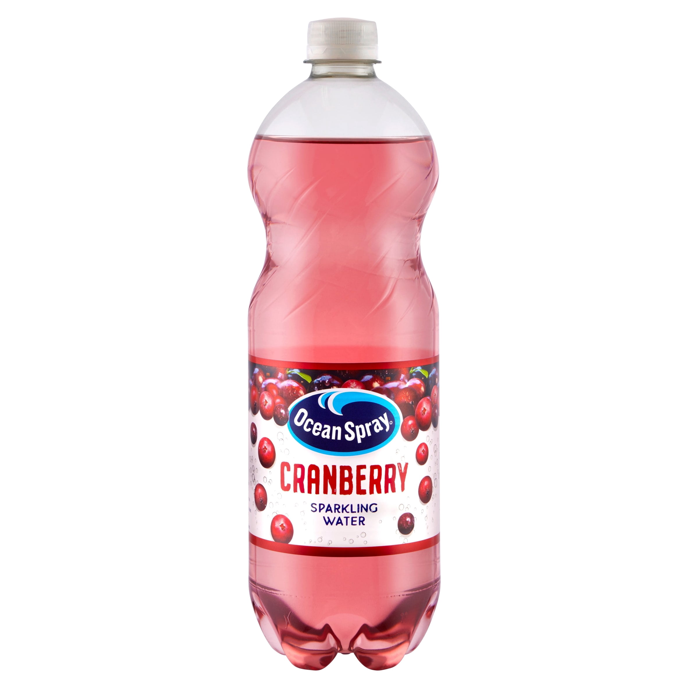 Ocean Spray Sparkling Water Cranberry 1 Litre, Imported from Britain
