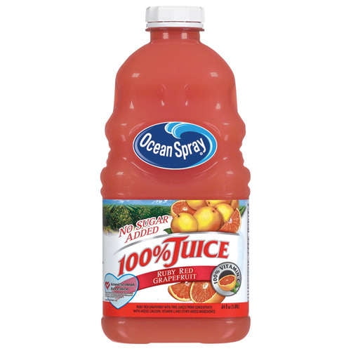 Ocean Spray SugarFree Ruby Red Grapefruit Juice, 64 Fl. Oz.