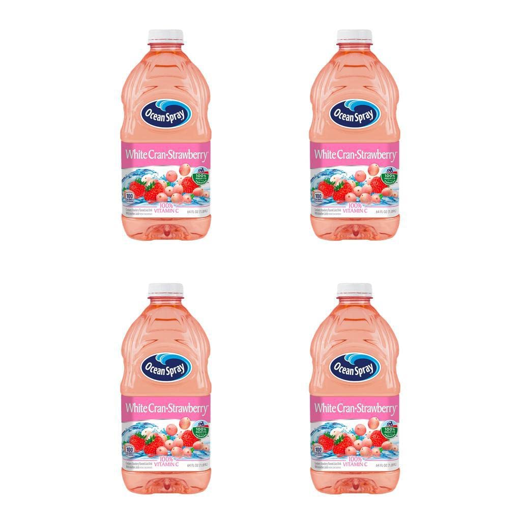 Ocean Spray White Cran Strawberry Juice 64 Fl Oz 4 Pack By Qualitatt