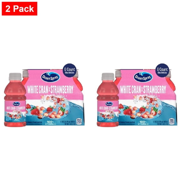 Ocean Spray White Cran Strawberry Juice Drink - 6pk/10 fl oz Bottles