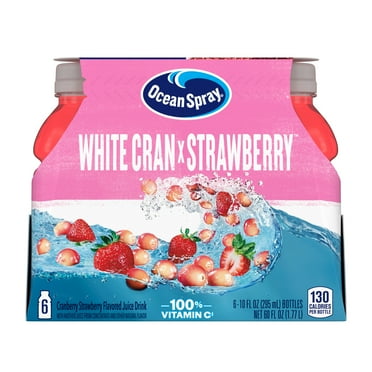 Ocean Spray® White Cranberry -Strawberry Juice Drink, 10 fl oz Bottle, 6 count