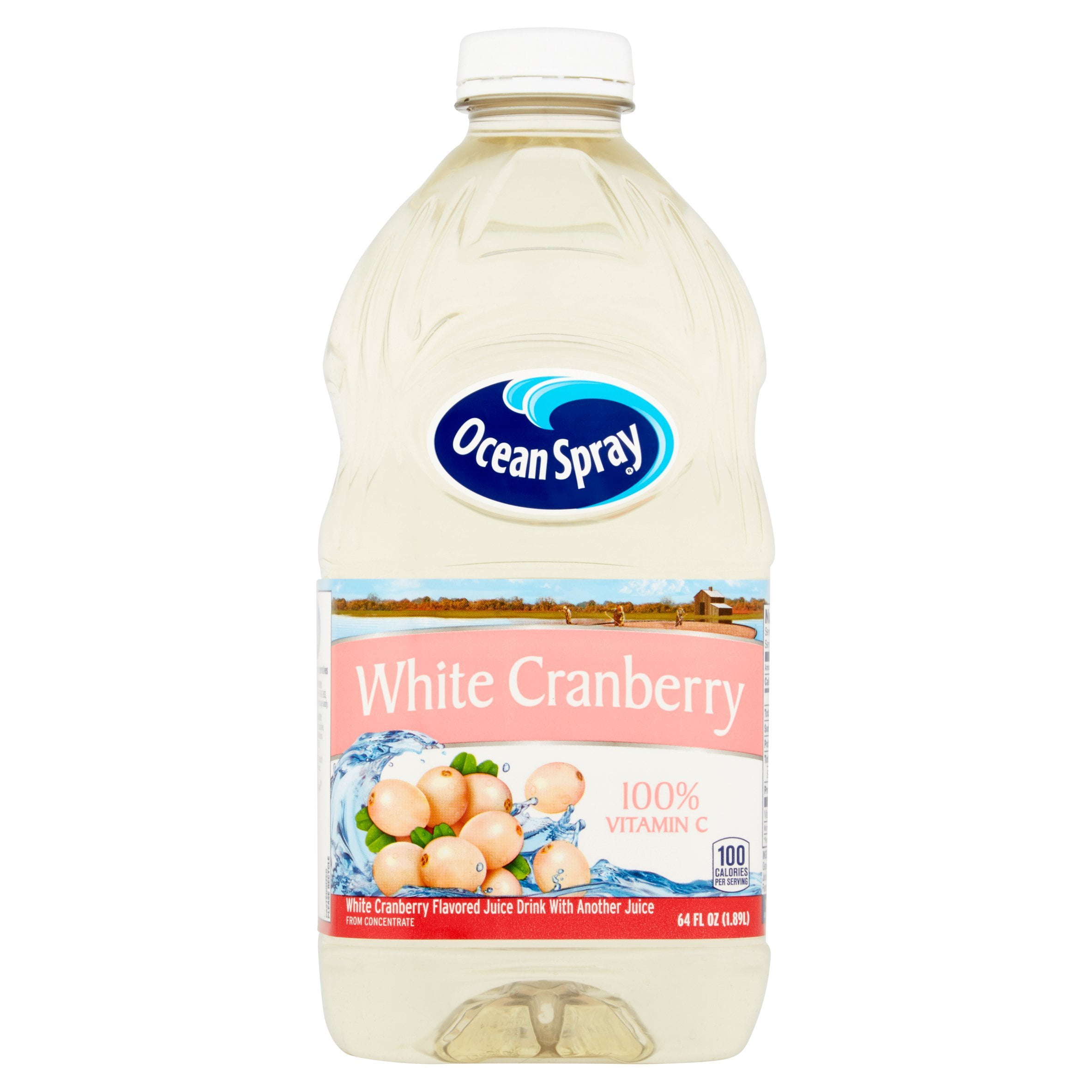 Ocean Spray White Cranberry Juice Drink 8 Case 64 Ounce