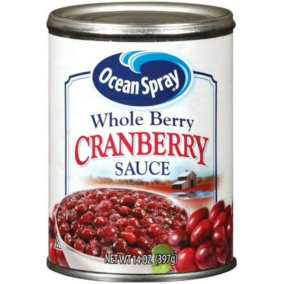 Ocean Spray Whole Berry Cranberry Sauce 14 oz (Pack of 6)