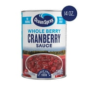 Ocean Spray® Whole Cranberry Sauce, Canned Side Dish, 14 oz Can