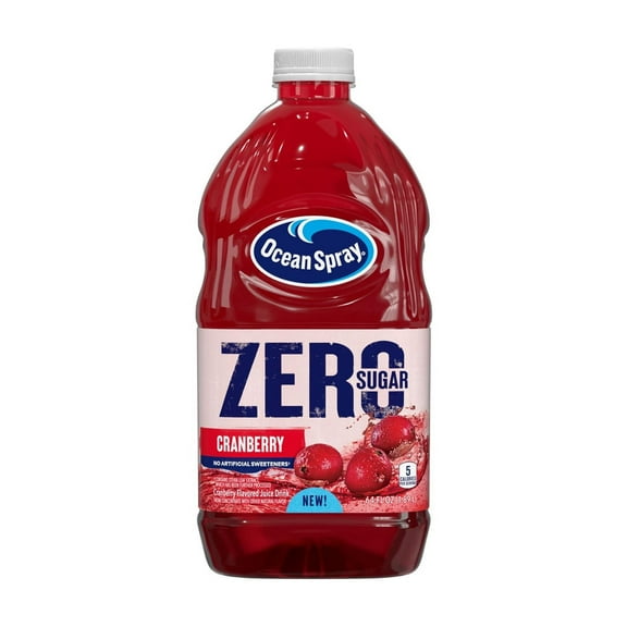Ocean Spray ZERO Sugar Cranberry Juice Drink 64 fl oz (Pack of 32)