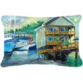 thumbnail image 1 of Ocean Springs Harbour Landing Canvas Fabric Decorative Pillow, 1 of 1