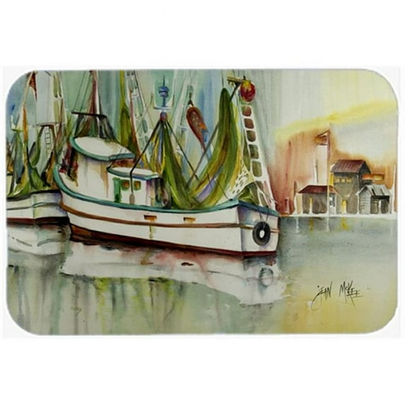 Ocean Springs Shrimper Glass Cutting Board- Large