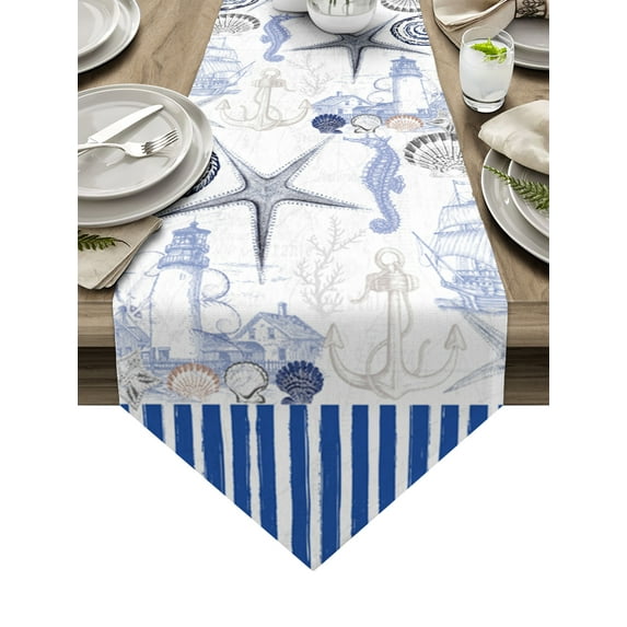 Ocean StarShell Table Runners For Wedding Party Decoration Modern Table Runner Home Kitchen Decor