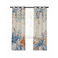 thumbnail image 1 of Ocean Starfish Blackout Curtains for Bedroom Living Room, Watercolor Eucalyptus Leaves Shell Retro 96 In Long Thermal Insulated Room Darkening Drapes Grommet Window Treatments, 52 x 96 In, 1 of 9