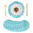 thumbnail image 1 of Ocean Starfish Round 15 Inch Placemats Set of 8, Watercolor Coastal Sea Starfish Summer Green HeatResistant Non Slip Place Mats for Dining Table, Wipeable Braided Kitchen Table Mats for Housewarming, 1 of 9