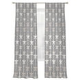 thumbnail image 1 of Ocean Starfish Sheer Curtains 84 inches Long, Retro Shell Starfish Grey White Texture Light Filtering Sheer Window Curtains Rod Pocket Voile Drapes for Bedroom Living Room, 2 Panels 52"W x 84"L, 1 of 6