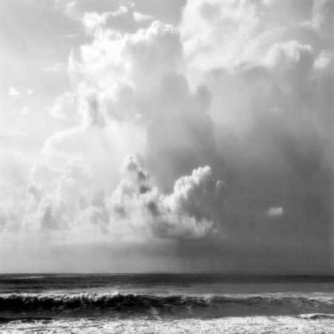 Ocean Storm II Sq BW Canvas Art - Alan Hausenflock (24 x 24)
