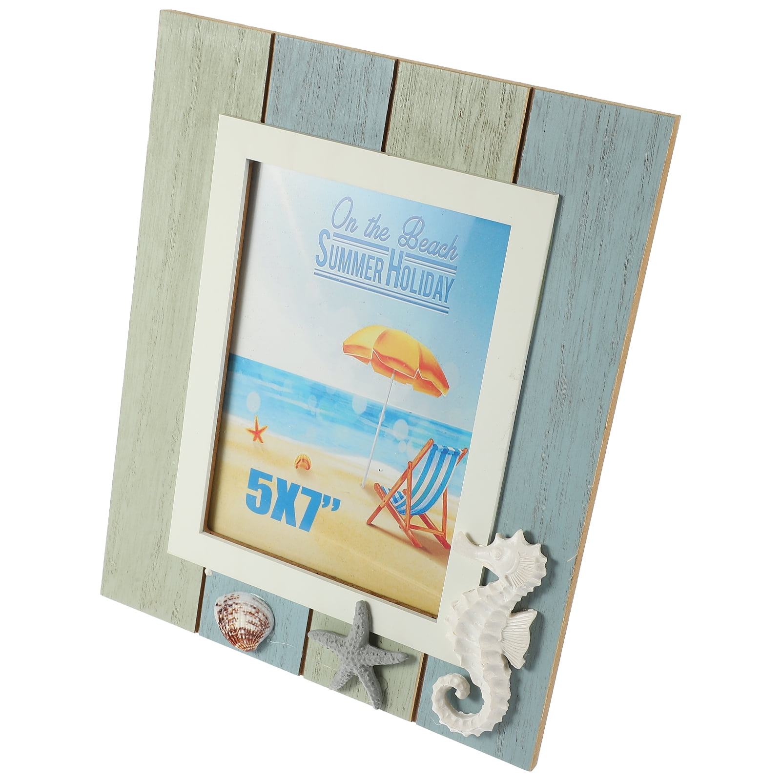 Ocean Style Photo Frame Display Shelf Desktop Photo Stand Rustic Photo