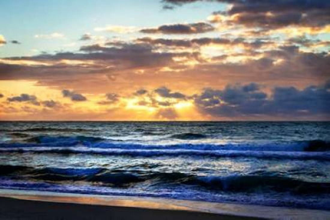 Ocean Sunrise II Canvas Art - Alan Hausenflock (20 x 28)